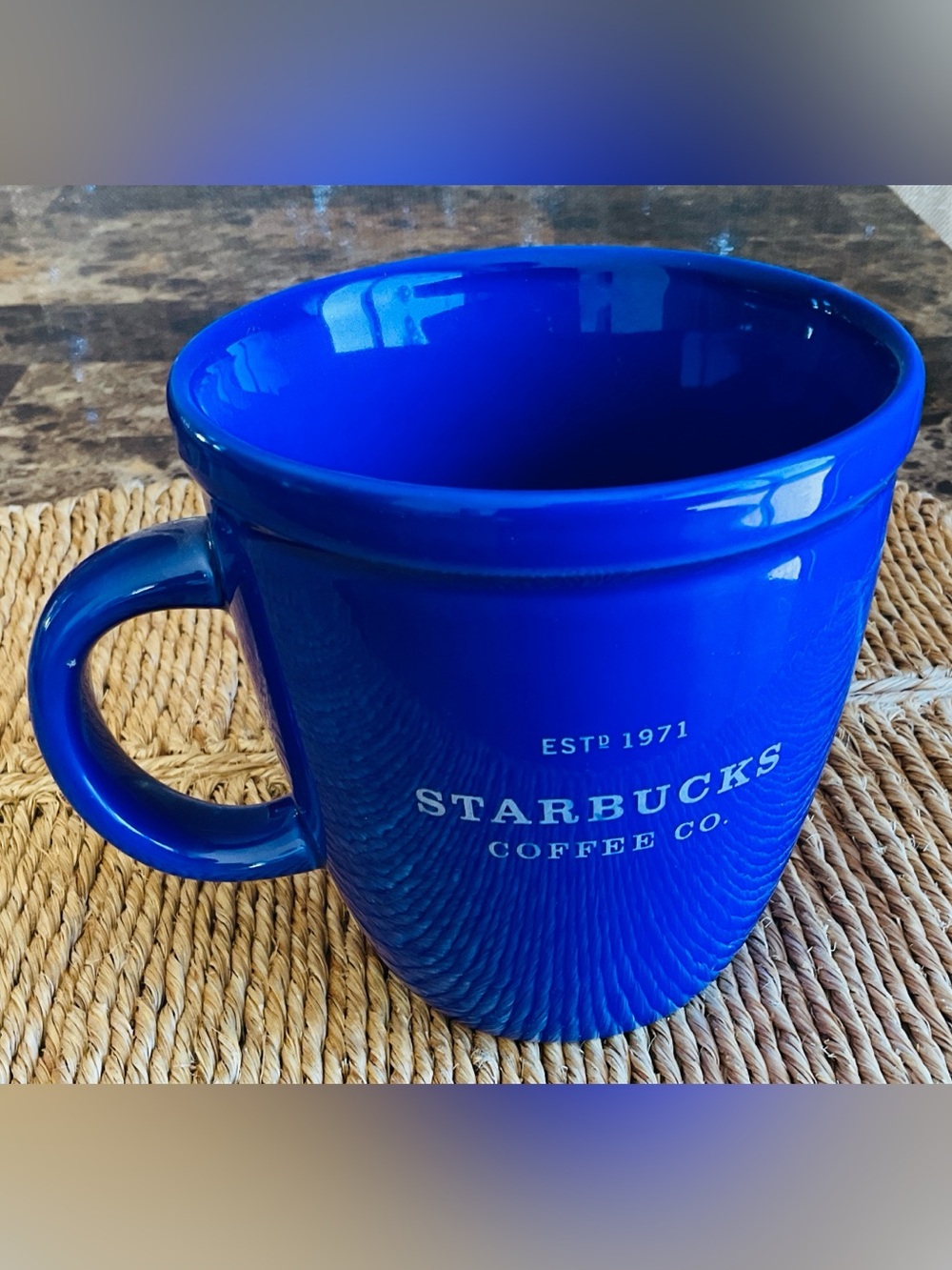Starbucks Cobalt Blue Barista Mug 2001 - 14oz